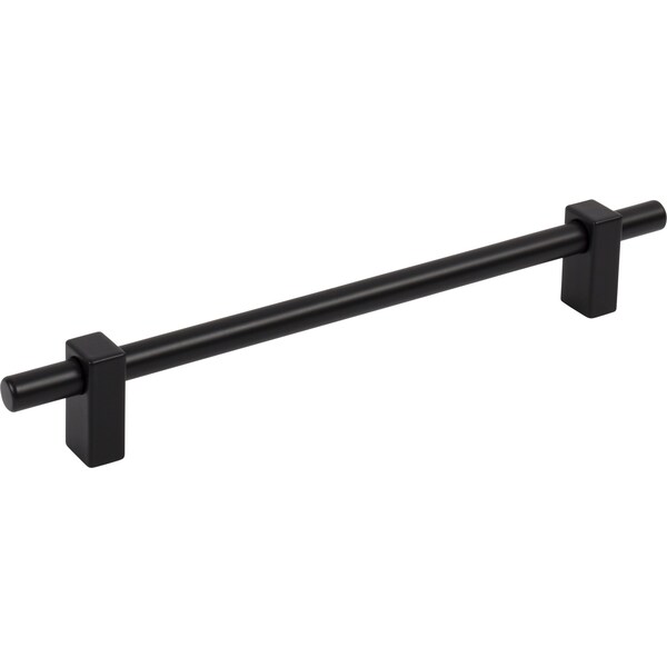Jeffrey Alexander 192 Mm Center-To-Center Matte Black Larkin Cabinet Bar Pull 478-192MB - main